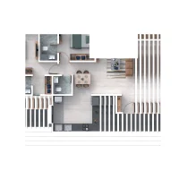 Shankeshwar Kingsland Hinjewadi Phase 1 2 BHK Floorplan